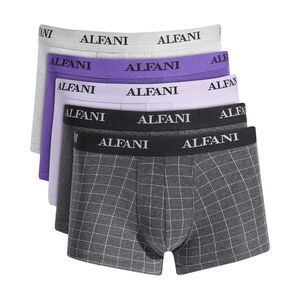 ALFATECH by ALFANI Men's 4-Pk. Moisture-Wicking Trunks - Grey/White XL